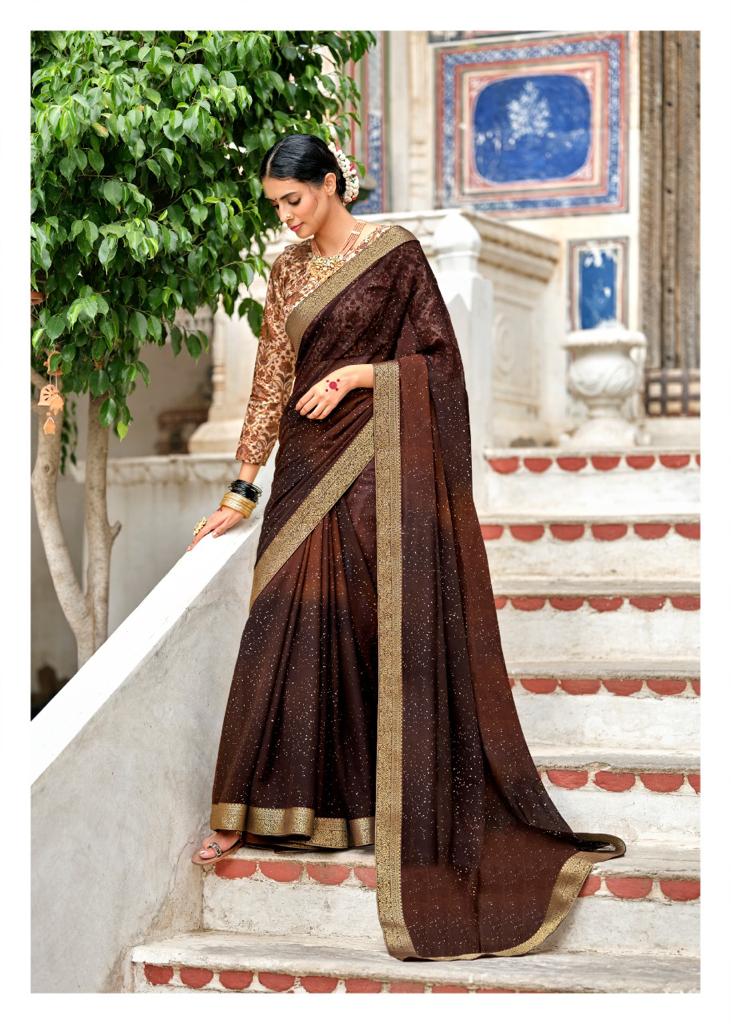 GULMOHAR BY KASHVI CRECTION GEORGETTE PARTY WEAR FANCY SAREE