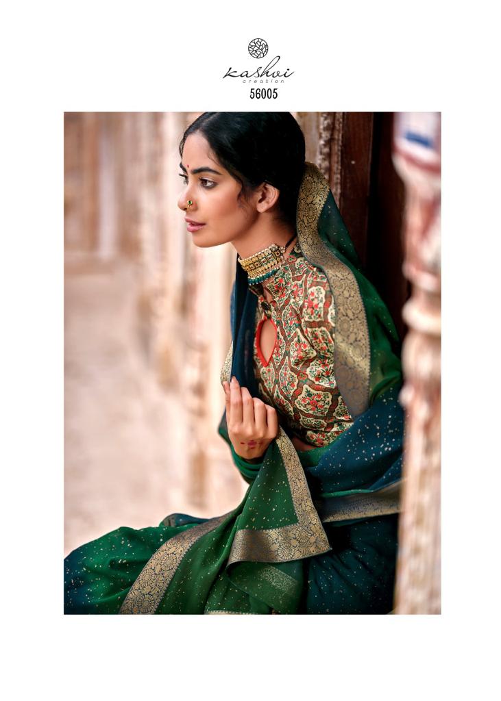 GULMOHAR BY KASHVI CRECTION GEORGETTE PARTY WEAR FANCY SAREE