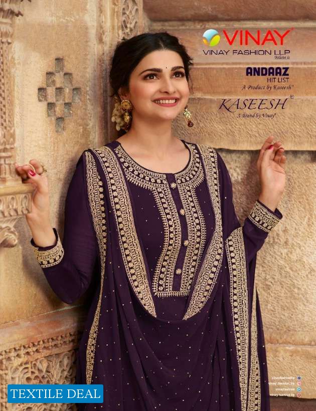 ANDAAZ HITLIST BY VINAY GEORGETTE DESIGNER ELEGANT SALWAR KAMEEZ