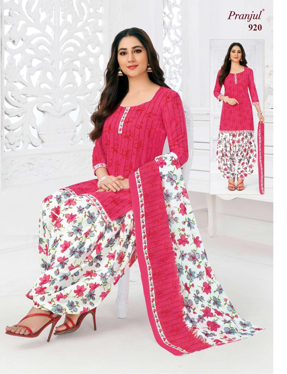 PRANJAL PRIYANKA VOL 9 PURE COTTON DESIGNER DRESS MATERIAL