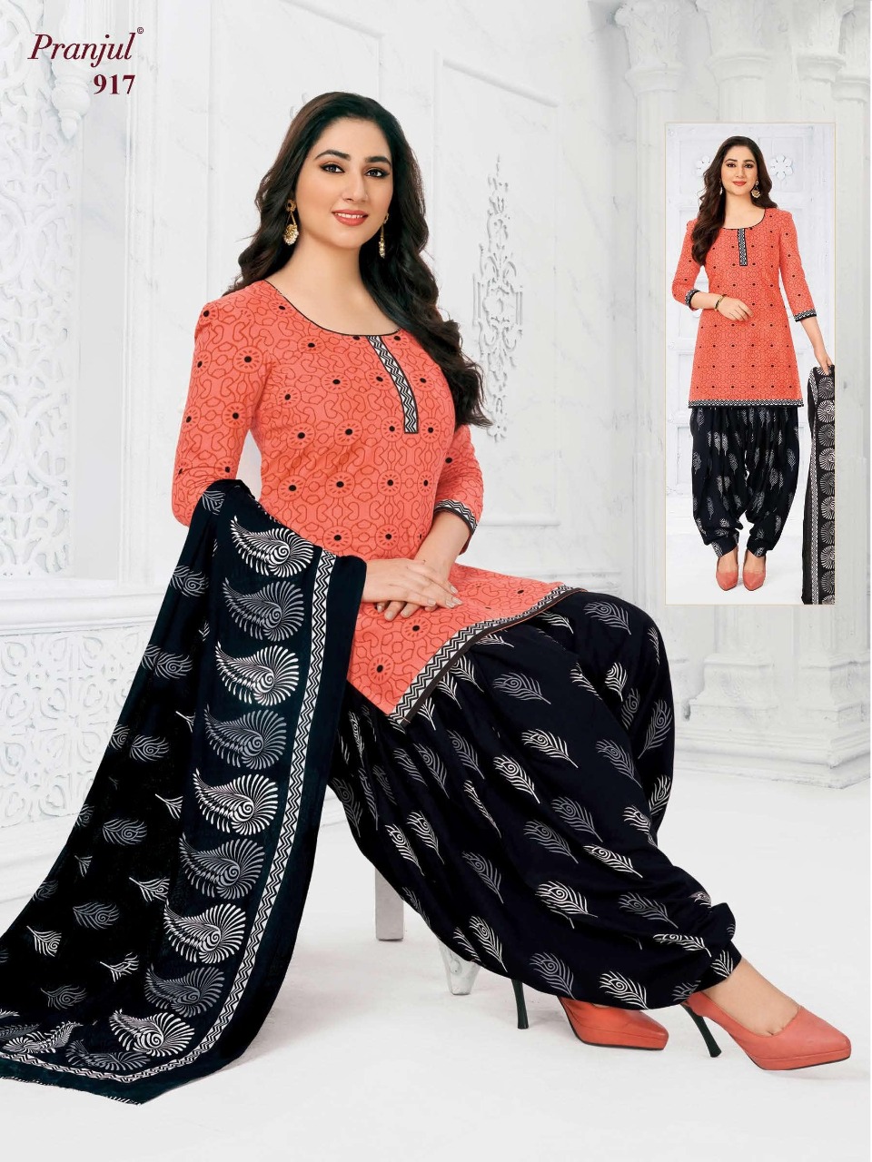 PRANJAL PRIYANKA VOL 9 PURE COTTON DESIGNER DRESS MATERIAL
