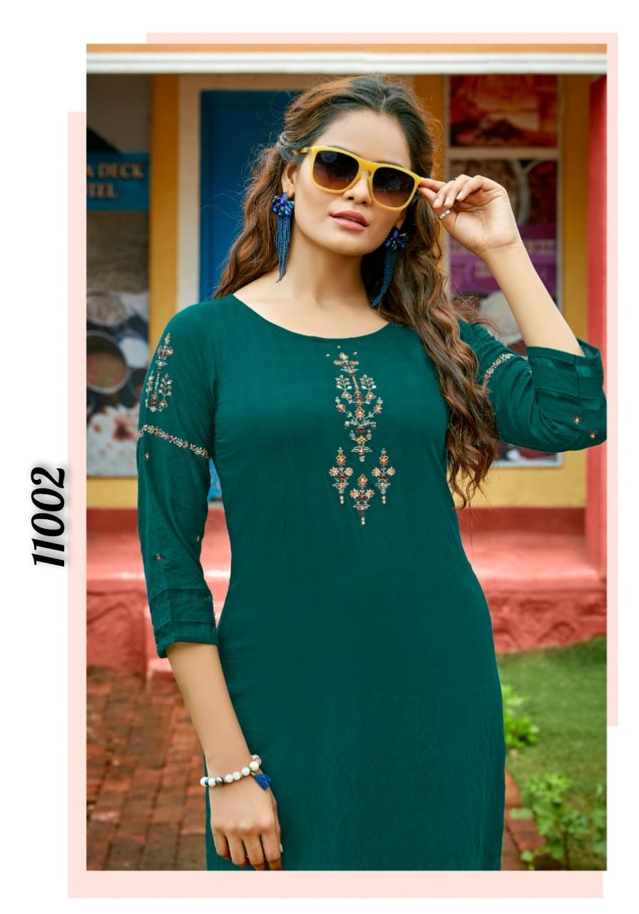 KOODEE KASHVI 1 FANCY DIGITAL PRINTED KURTI WITH PANT