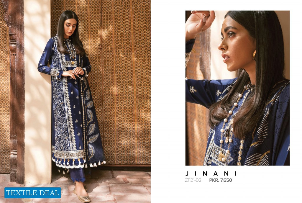 Zaha By Elan Unstitched Festive Original Pakistani Dress