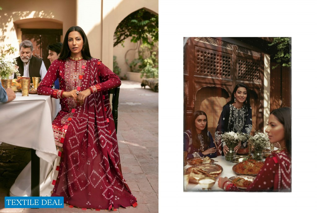 Zaha By Elan Unstitched Festive Original Pakistani Dress