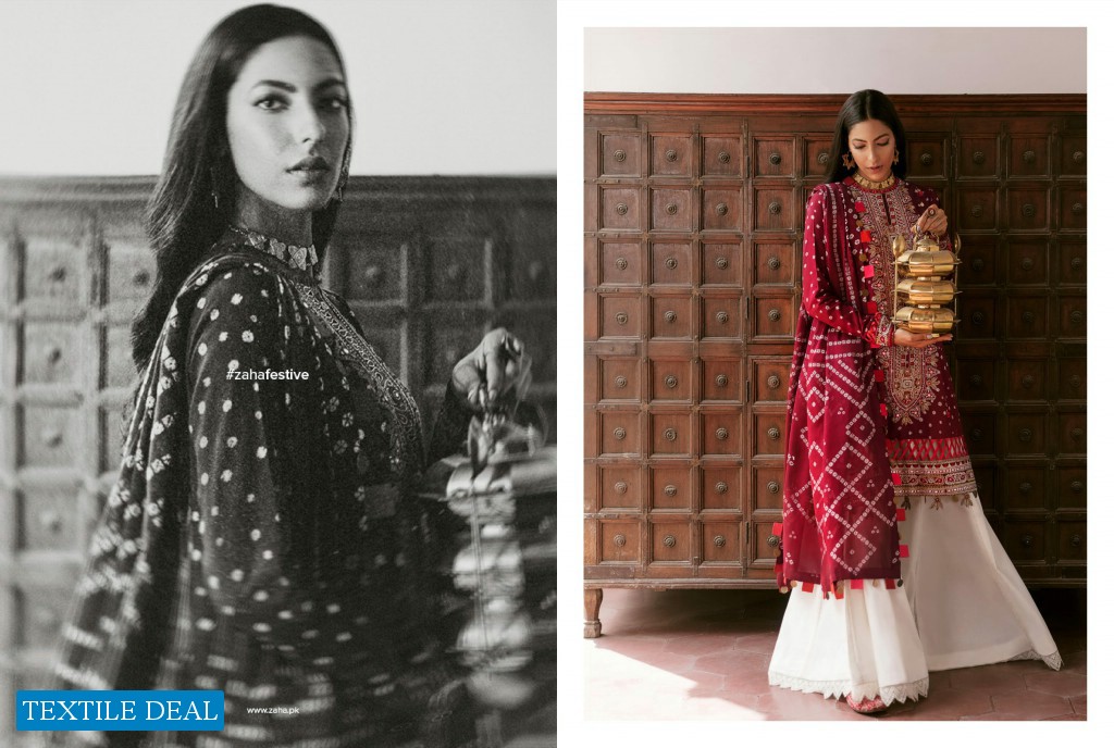 Zaha By Elan Unstitched Festive Original Pakistani Dress