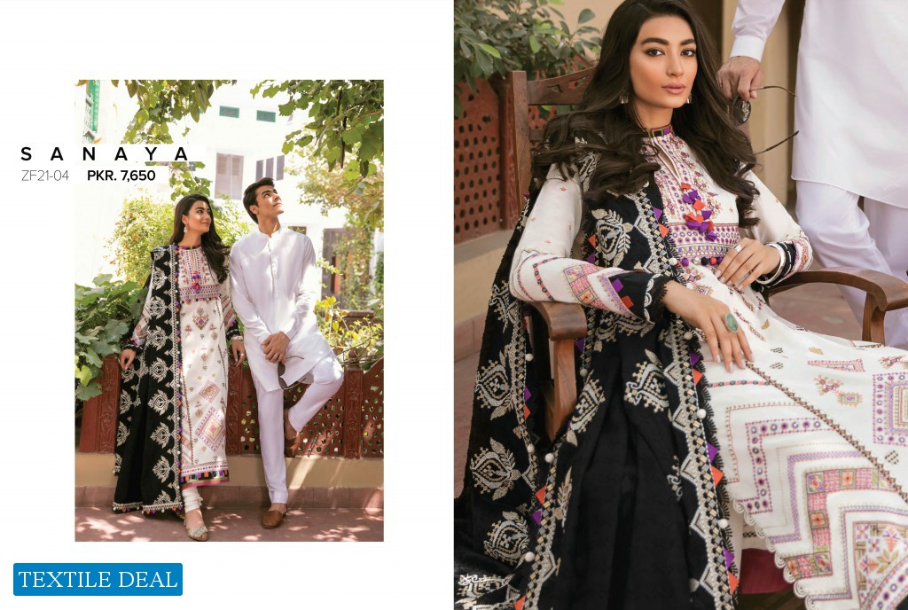 Zaha By Elan Unstitched Festive Original Pakistani Dress