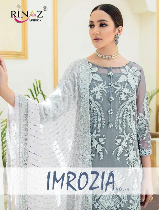 RINAZ IMROZIA VOL 4 GEORGETTE PAKISTANI FANCY SUITS