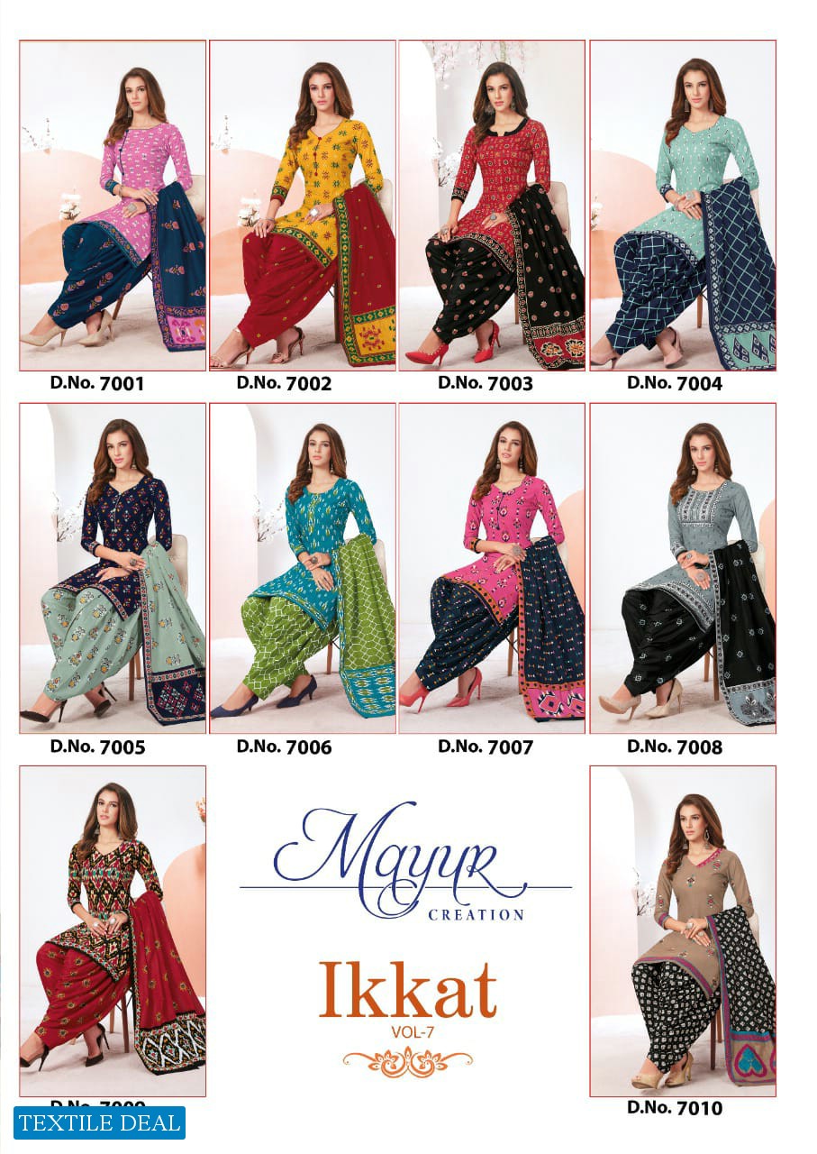 Mayur Ikkat Vol-7 Wholesale Formal Dress Material