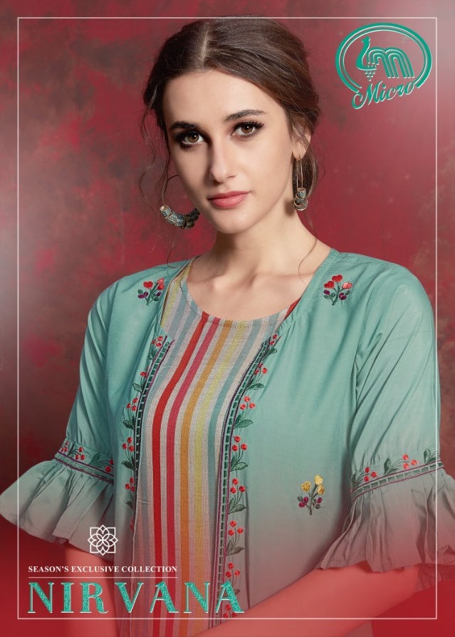 NIRAVANA  MUSLIN DESIGNER FANCY TOP WITH KURTIS