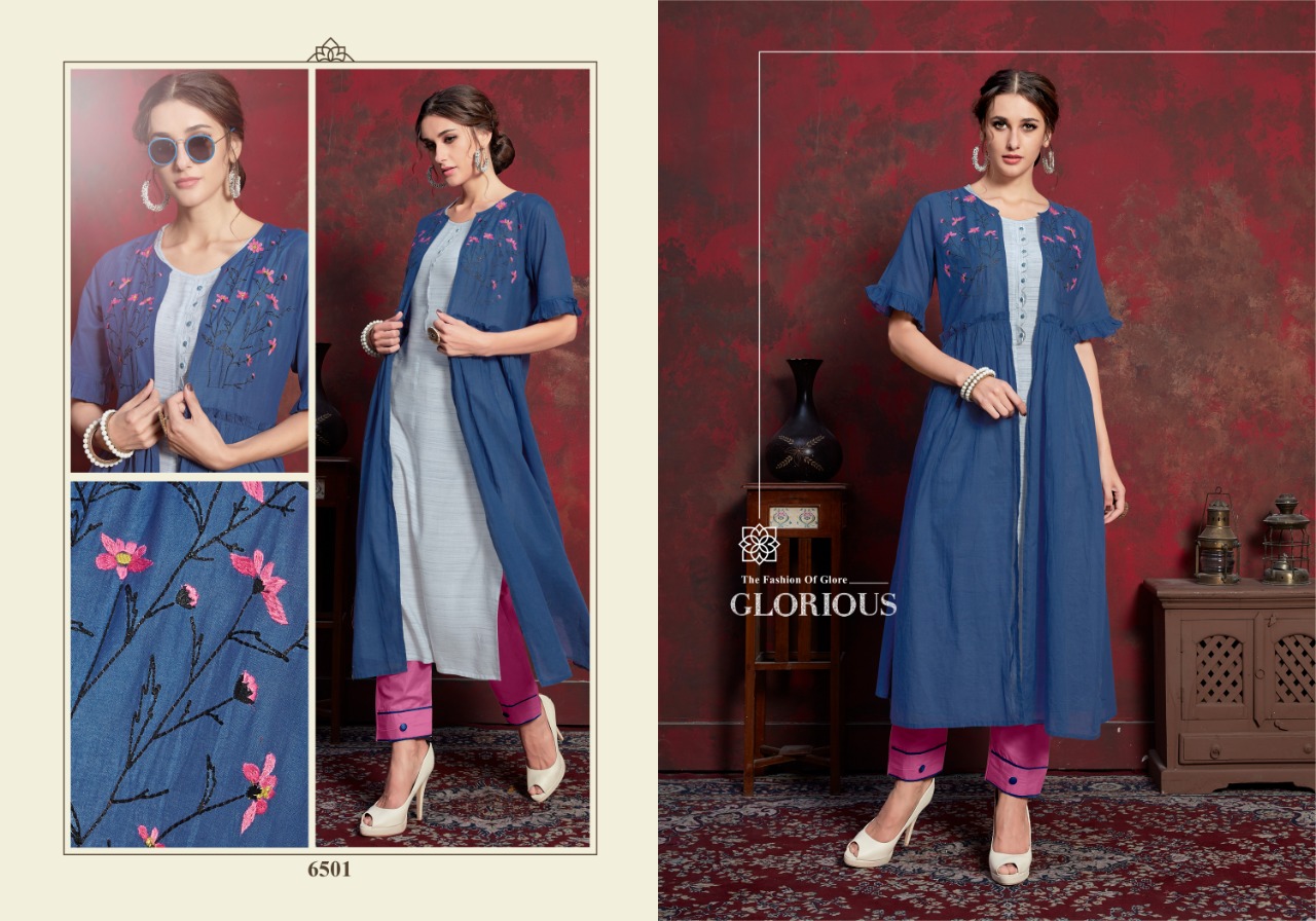 NIRAVANA  MUSLIN DESIGNER FANCY TOP WITH KURTIS