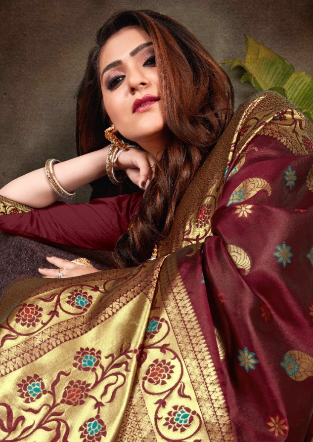 PATANG SHARADDHA DESIGNER BANRASI SILK SAREE