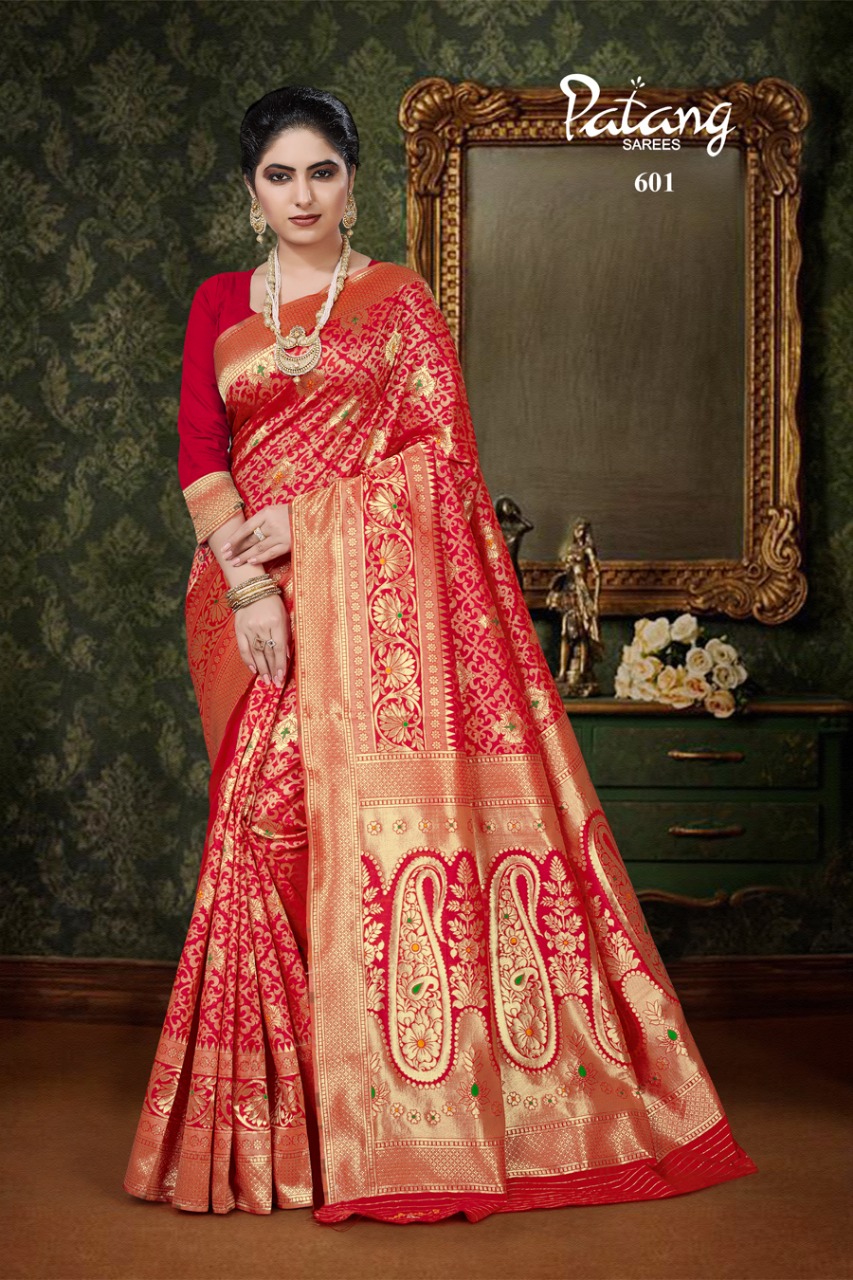 PATANG PARINEETI SILK BANARASI  DESIGNER SAREE