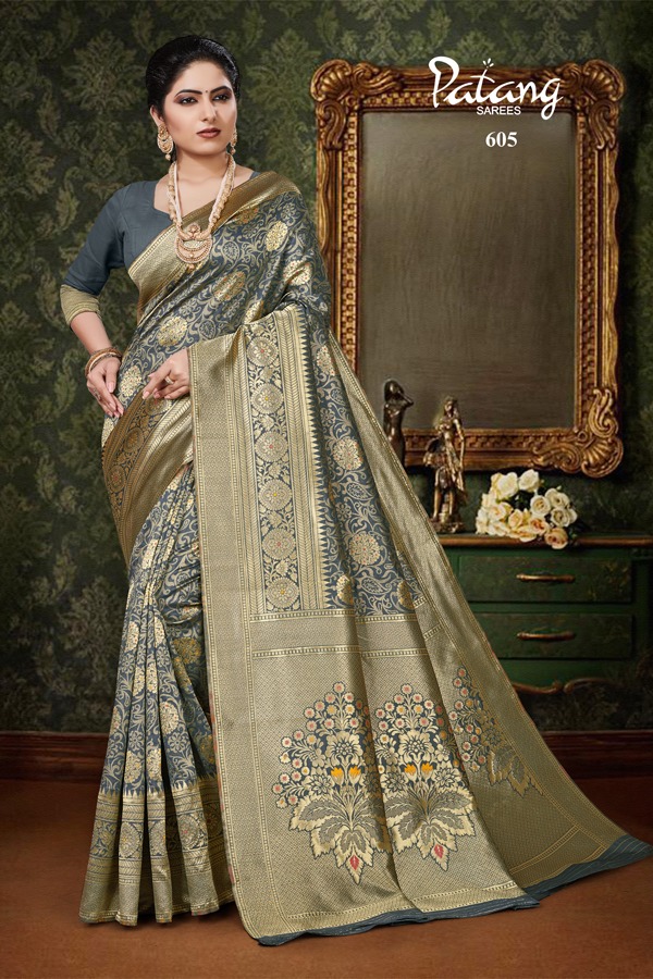 PATANG PARINEETI SILK BANARASI  DESIGNER SAREE