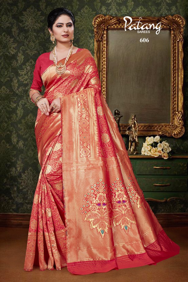 PATANG PARINEETI SILK BANARASI  DESIGNER SAREE