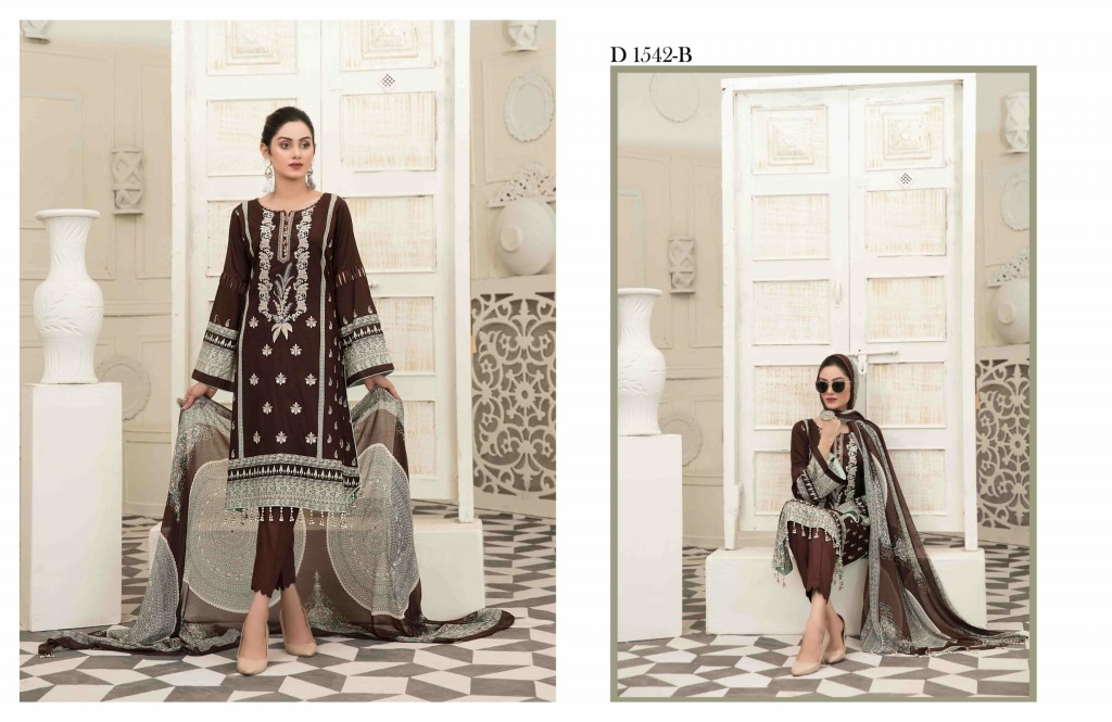 Amna Sohail Avyanna Wholesale Chiffon Digital Printed Dupatta Catalogs