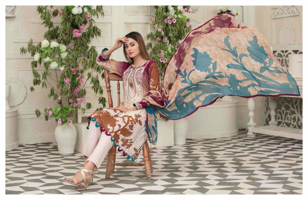 Amna Sohail Avyanna Wholesale Chiffon Digital Printed Dupatta Catalogs