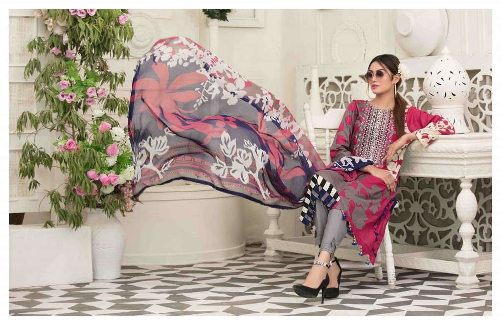 Amna Sohail Avyanna Wholesale Chiffon Digital Printed Dupatta Catalogs