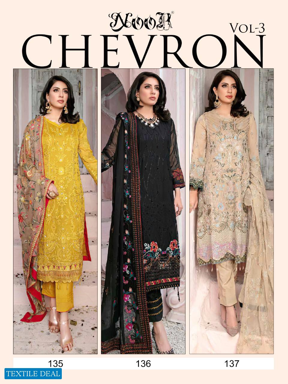 Noor Chevron Vol-3 Wholesale Pakistani Concept Dress