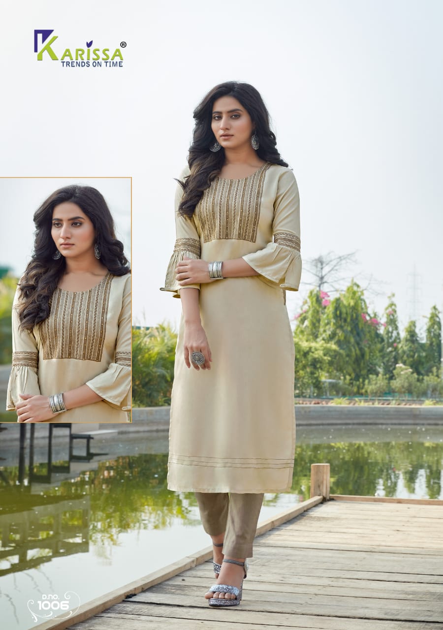 KRISSA REHANA STYLISH PAYON  DESIGNER KURTI