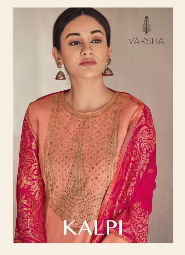 Varsha Kalpi Wholesale Tussar Silk With Embroidery Salwar Kameez