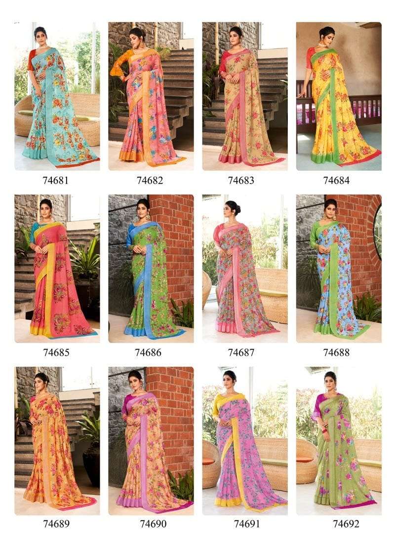 KRITIKA COTTON BY LIFESTYLE LINEN SILK ETHNIC TRADITIONAL WEAR SAREES