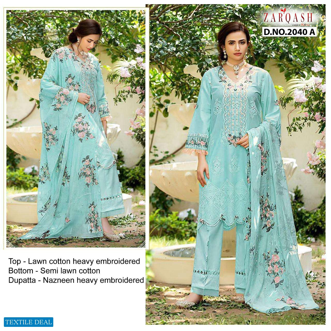 Zarqash Adans Rose Wholesale Pakistani Concept Dress