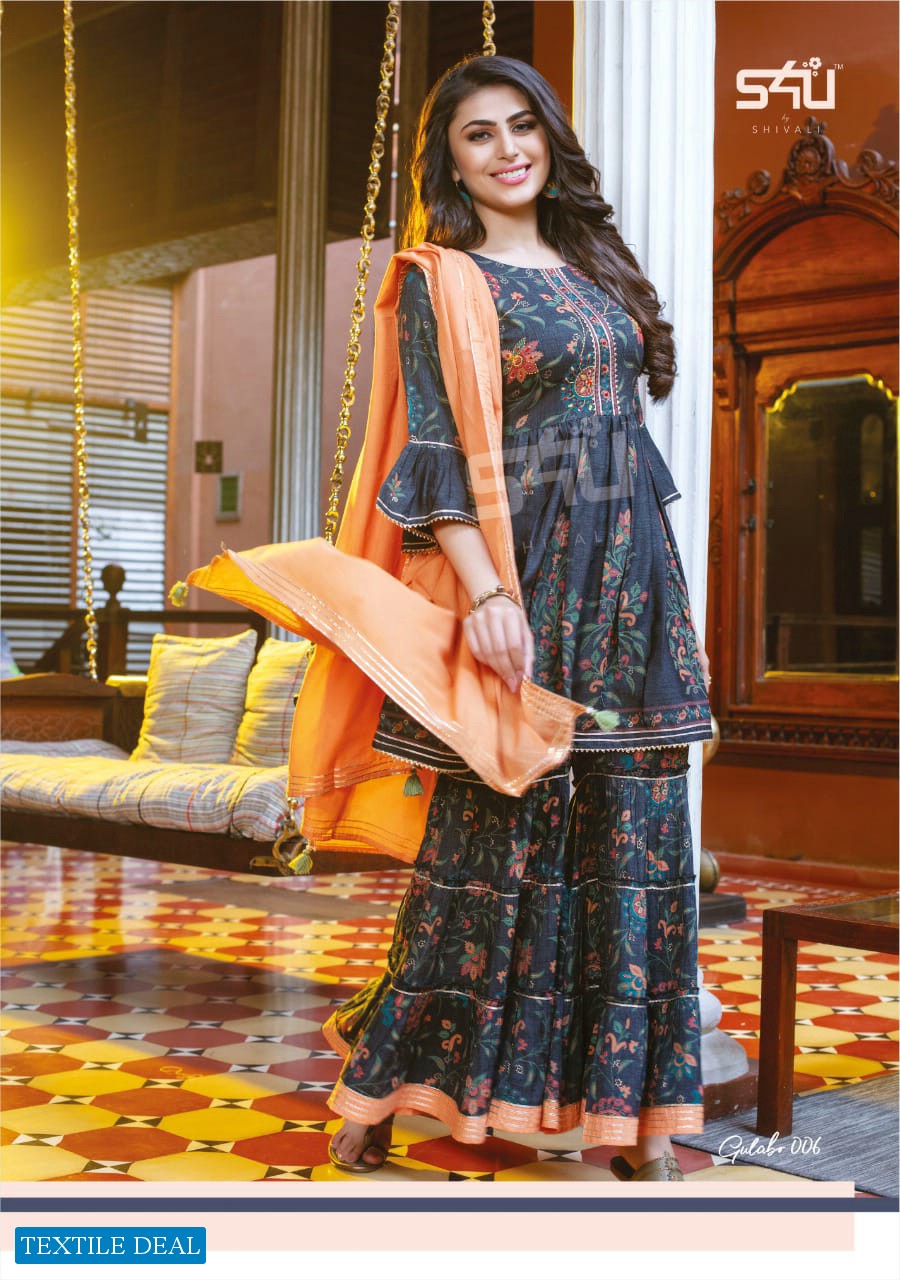 GULABO BY S4U EXCLUSIVE SHARARA SUITS READYMADE COLLECTION