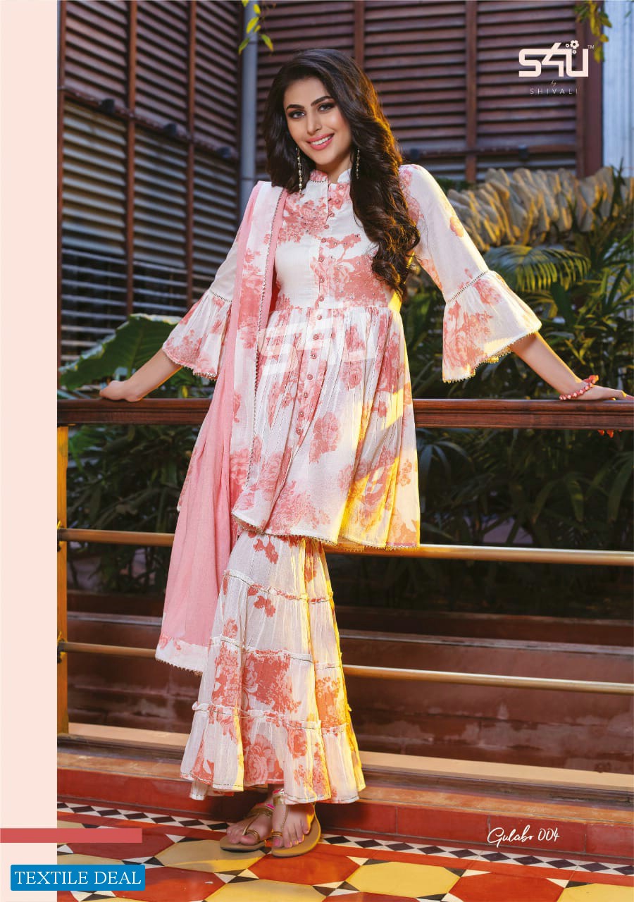 GULABO BY S4U EXCLUSIVE SHARARA SUITS READYMADE COLLECTION