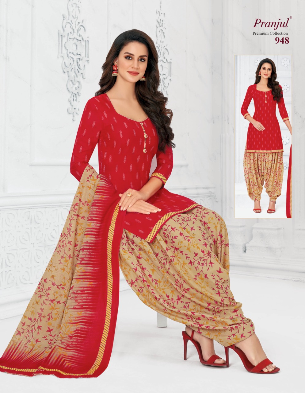 PRANJUL PRIYANKA VOL 9 COTTON PRINTED DESIGNER CASUAL  DRESS MATERIAL