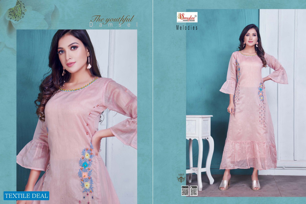 SMYLEE MELODIES DESIGNER LONG PARTY WEAR KURTI GOWNS