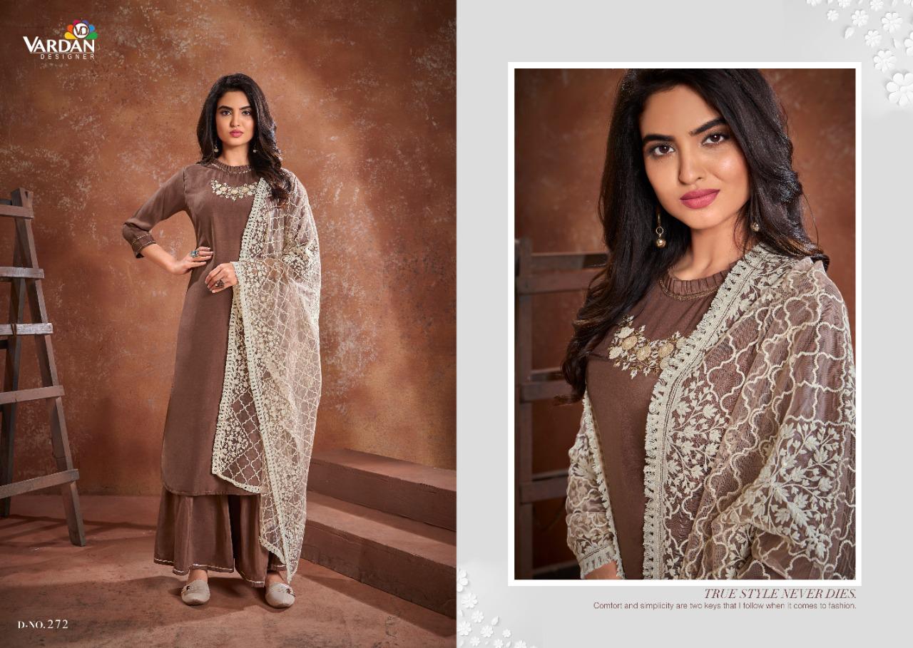 VARDAN KAVI VOL 1 BANARSI WITH HEVY EMBROIDERY DESIGNER KURTIS