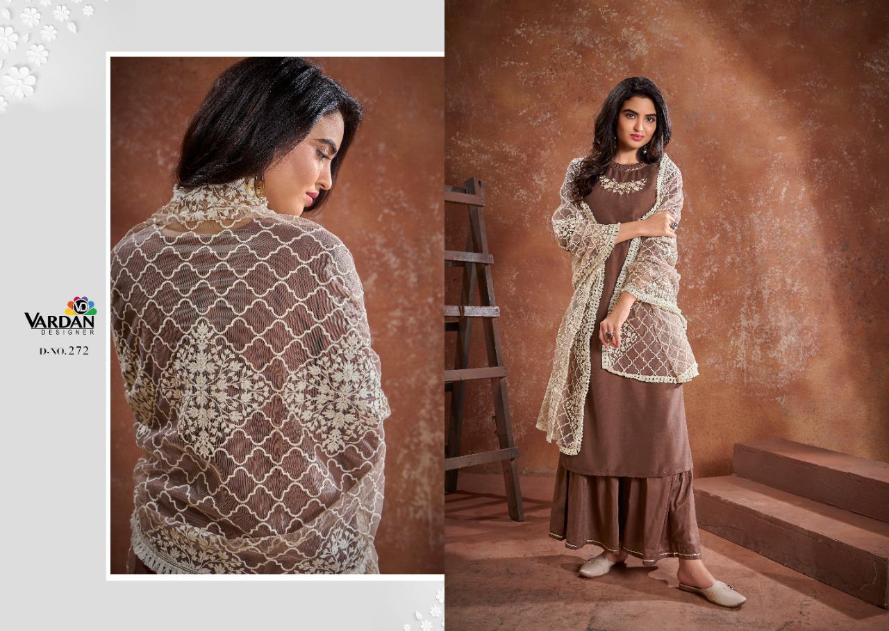 VARDAN KAVI VOL 1 BANARSI WITH HEVY EMBROIDERY DESIGNER KURTIS