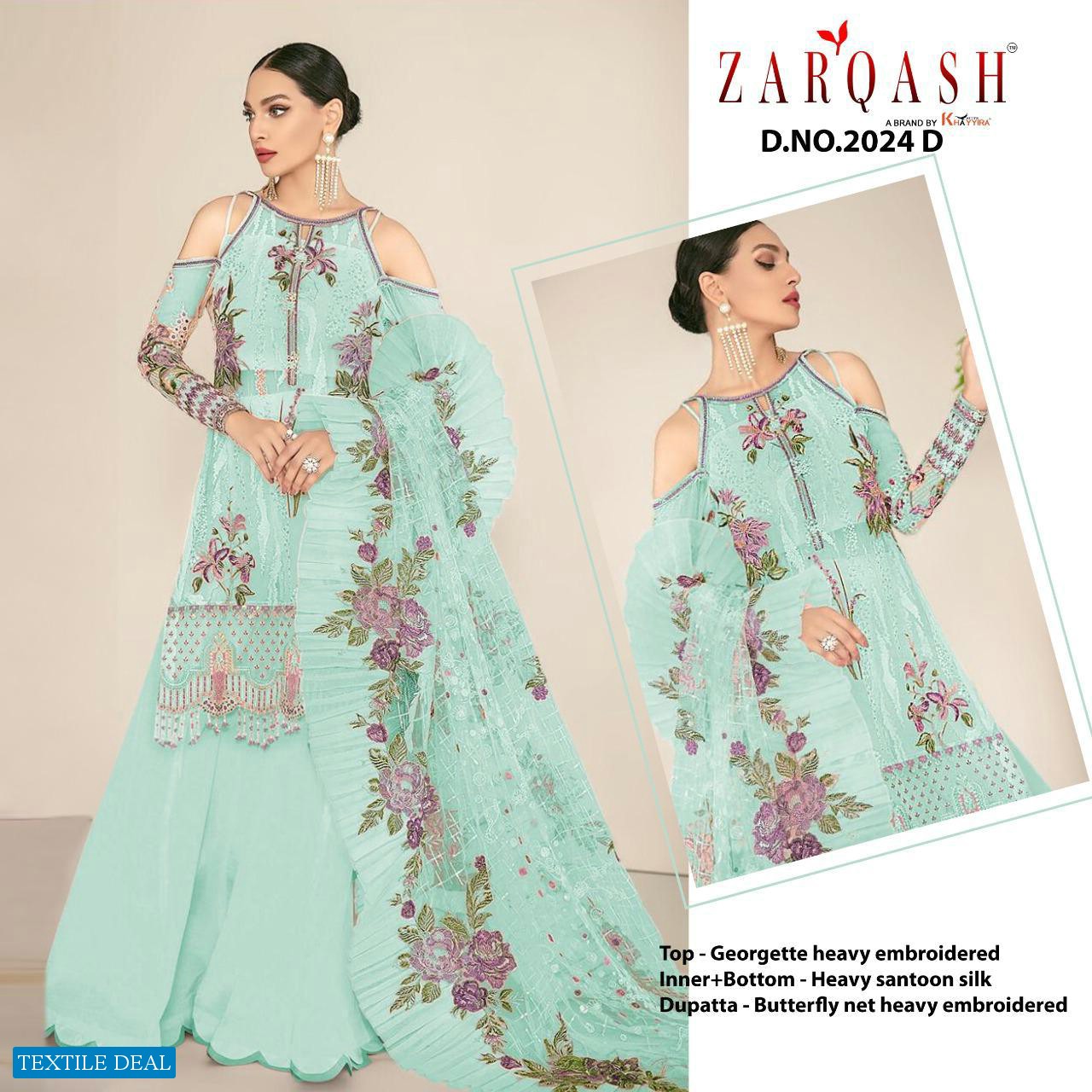 JIHAN BY ZARQASH GEORGETTE EXCLUSIVE FANCY SUITS