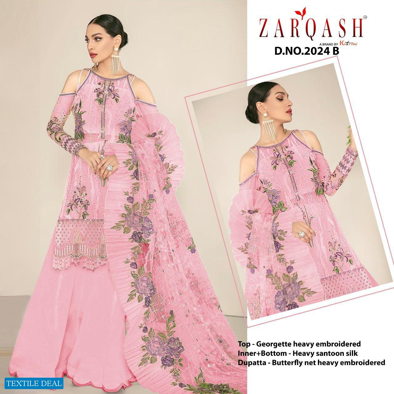 JIHAN BY ZARQASH GEORGETTE EXCLUSIVE FANCY SUITS