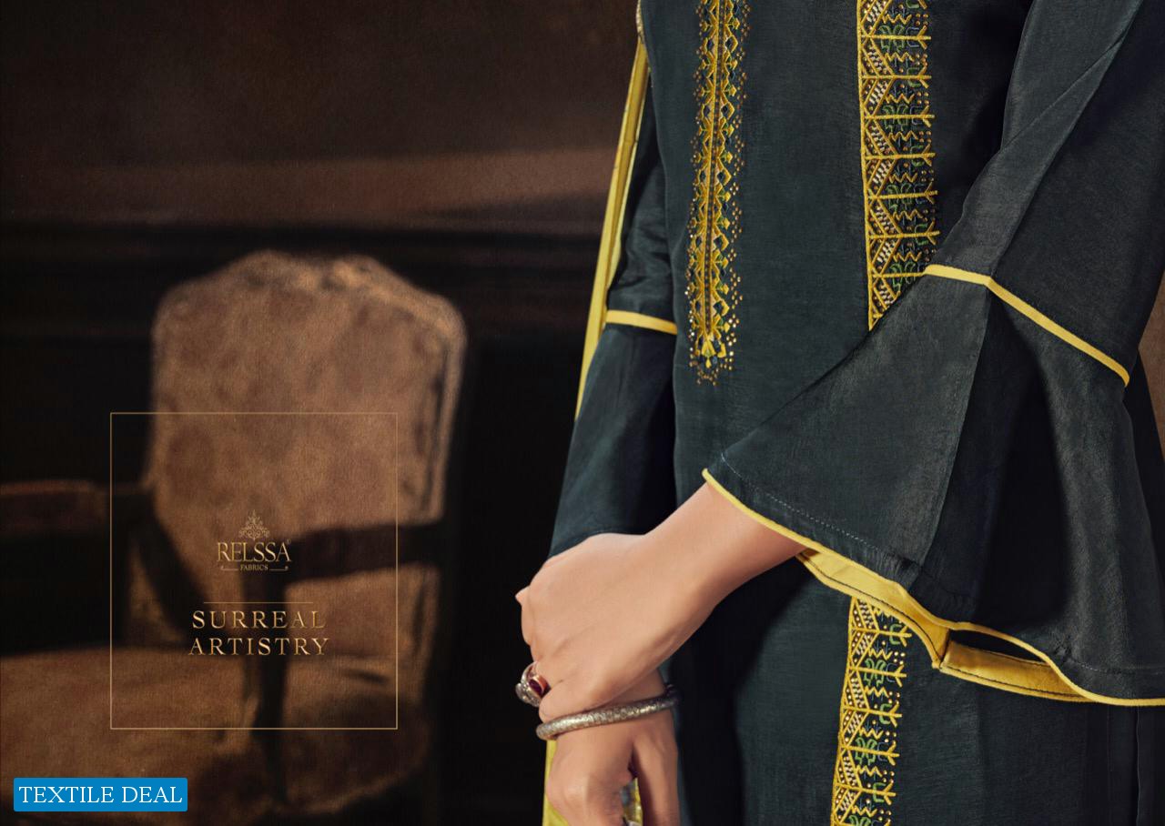 Relssa Kasauti Wholesale Russian Silk Salwar Kameez