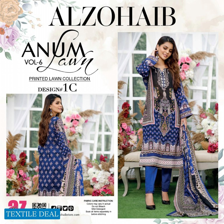 ALzohaib Anum Vol-6 Premium Lawn Collection