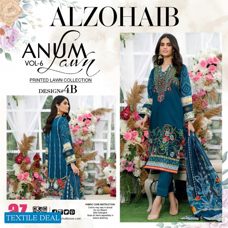 ALzohaib Anum Vol-6 Premium Lawn Collection