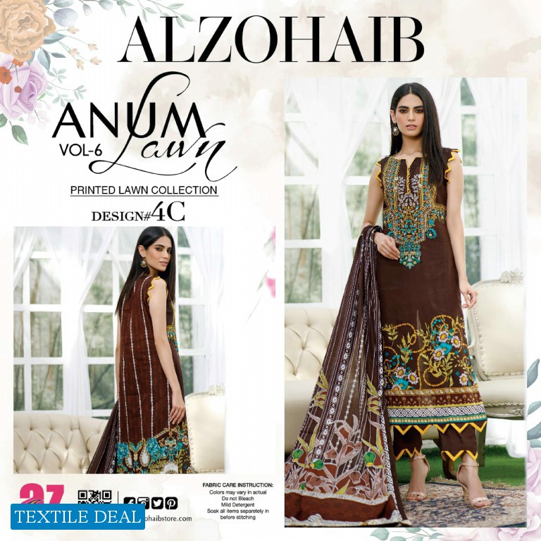 ALzohaib Anum Vol-6 Premium Lawn Collection