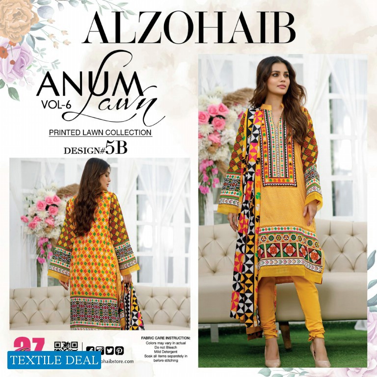ALzohaib Anum Vol-6 Premium Lawn Collection