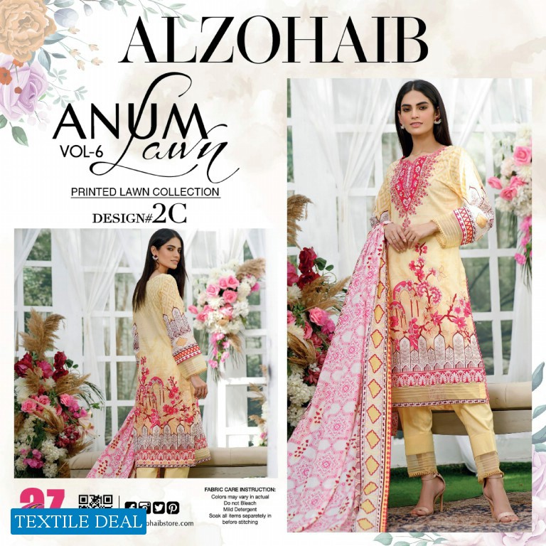 ALzohaib Anum Vol-6 Premium Lawn Collection