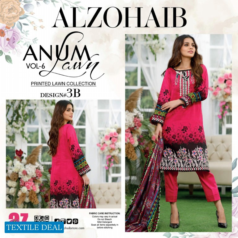 ALzohaib Anum Vol-6 Premium Lawn Collection
