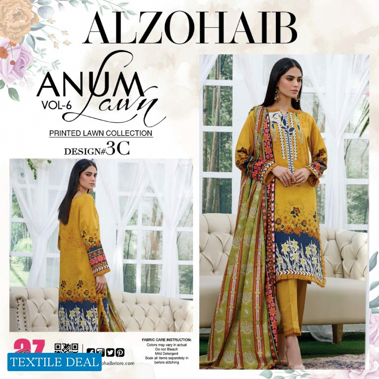 ALzohaib Anum Vol-6 Premium Lawn Collection