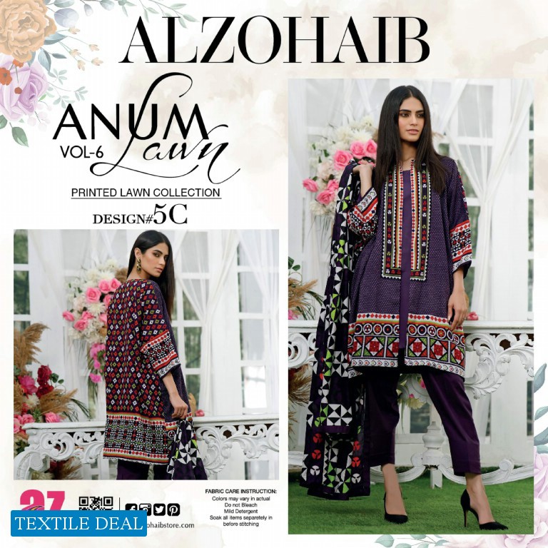 ALzohaib Anum Vol-6 Premium Lawn Collection