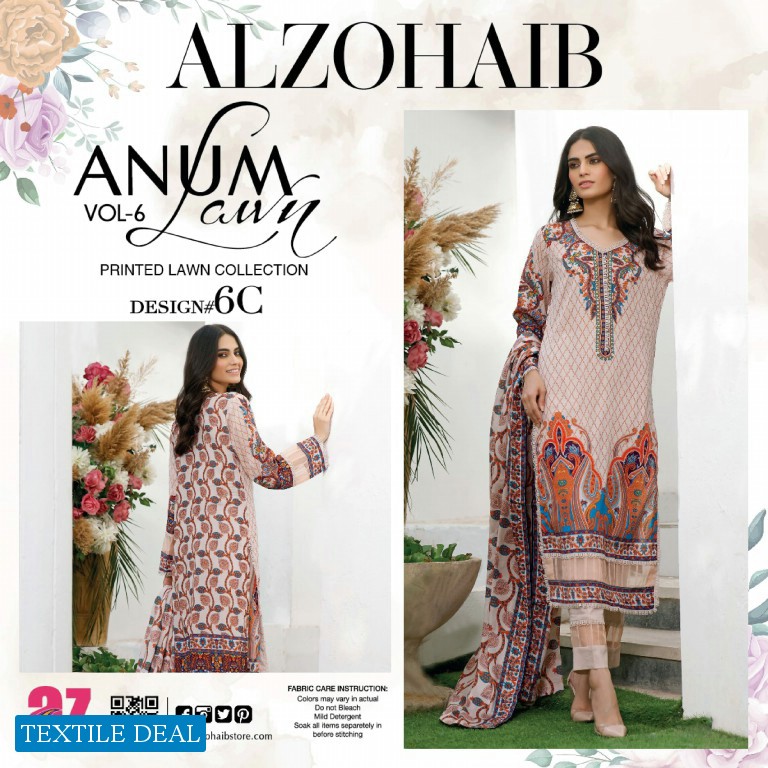 ALzohaib Anum Vol-6 Premium Lawn Collection