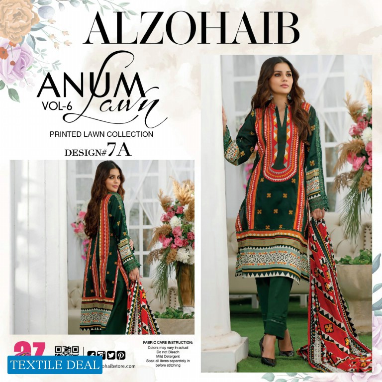 ALzohaib Anum Vol-6 Premium Lawn Collection