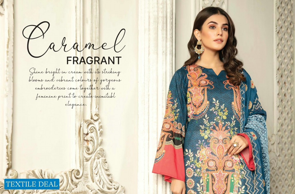 Zebaish Hania Digital Printed Lawn With Embroidered Chiffon Dupatta Catalog