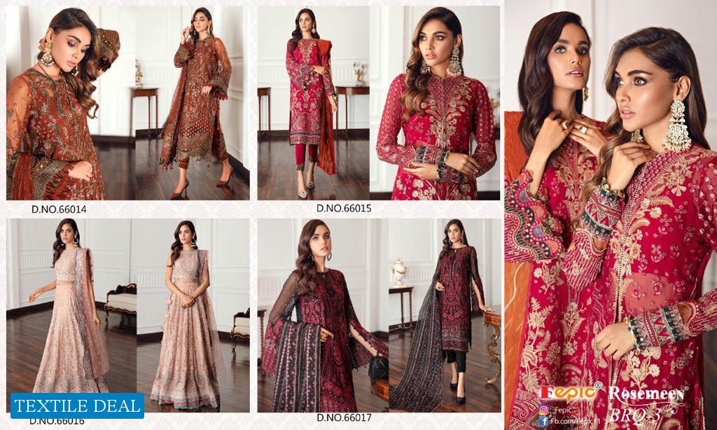 FEPIC BRQ VOL 3 GEORGETTE PAKISTANI HEAVY WORK SALWAR KAMEEZ