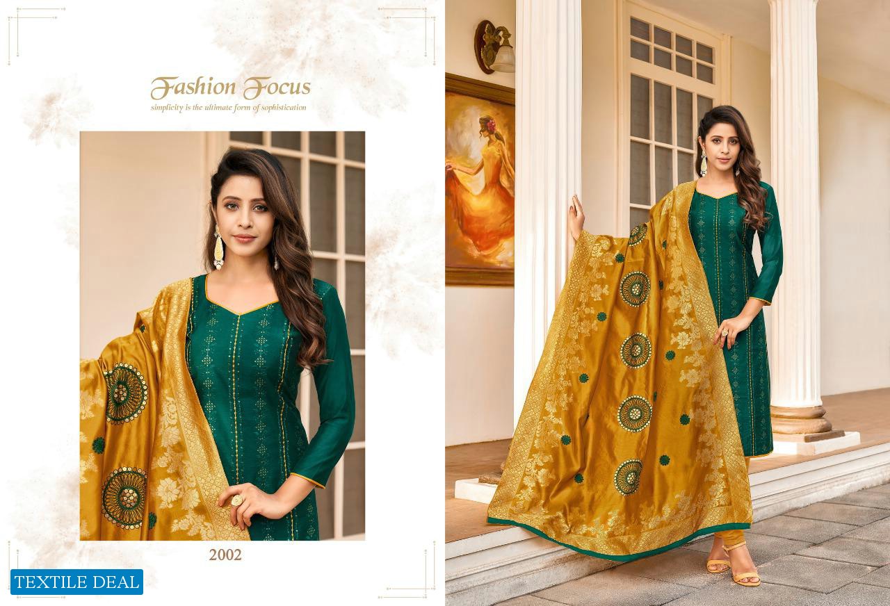 Shagun Dulhan Vol-2 Wholesale Shopping Banarasi Jacquard Dress Material