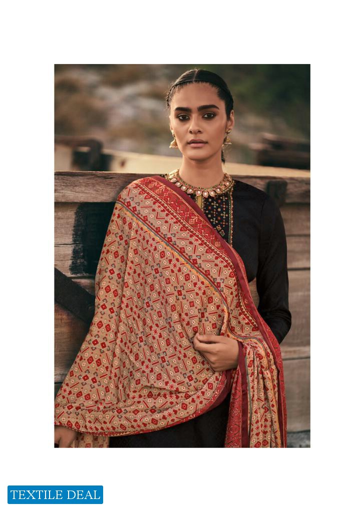Varsha Ikat Wholesale Shopping Tussar Self Woven With Embroidery Salwar Kameez
