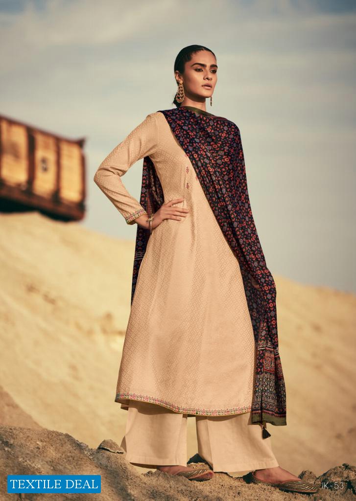 Varsha Ikat Wholesale Shopping Tussar Self Woven With Embroidery Salwar Kameez
